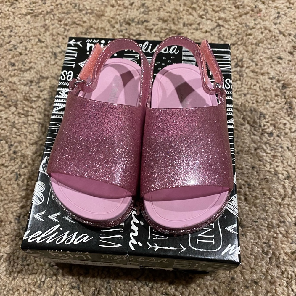 Mini Melissa Glitter Slides